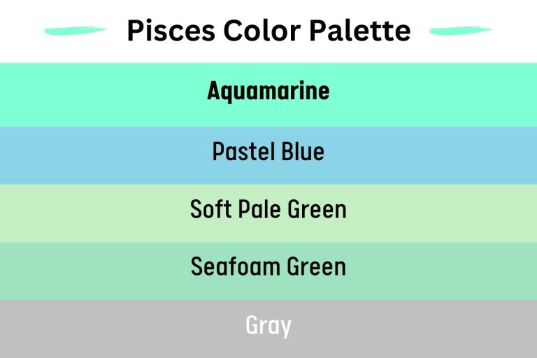 Pisces Color Palette And Meanings Colors To Avoid