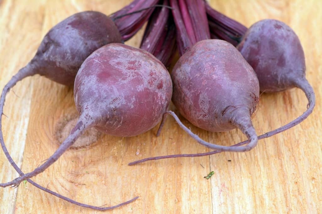 Beetroots or purple beets