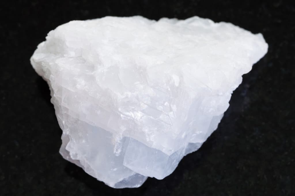 Magnesite white gemstone