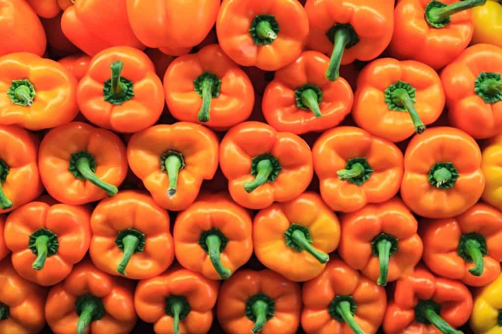 Orange bell peppers