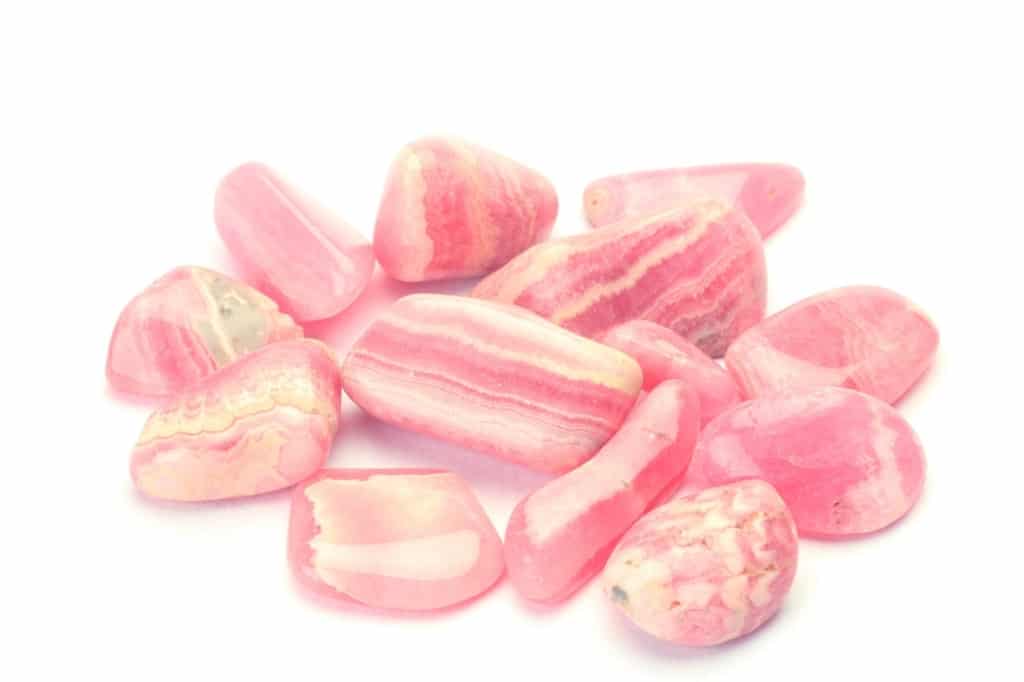 Pink Rhodochrosite of the natural stone