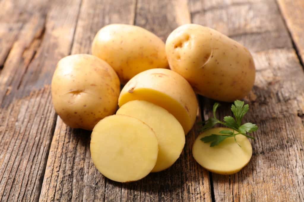 Yellow potatoes