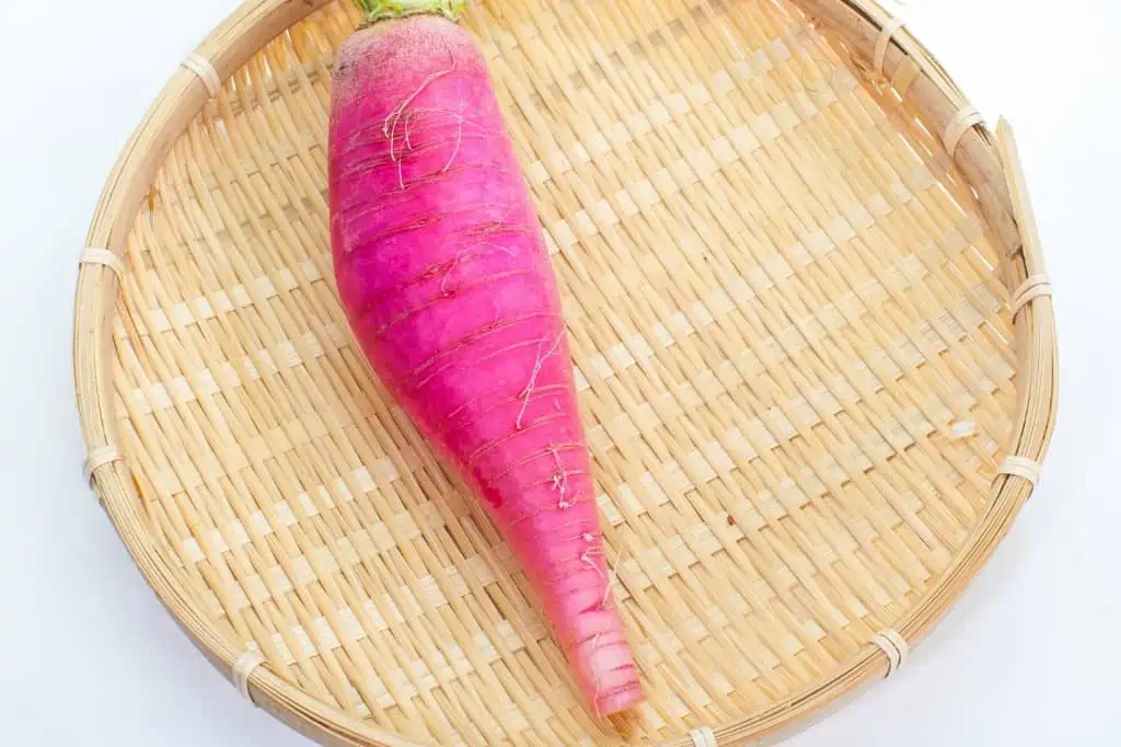 Purple daikon radish