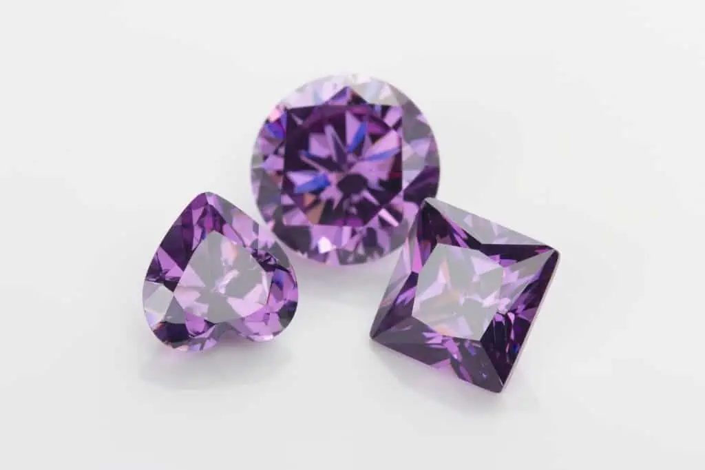 Purple diamonds