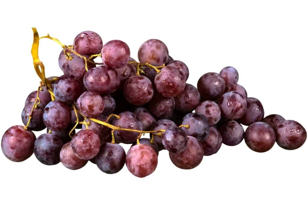 Red grapes