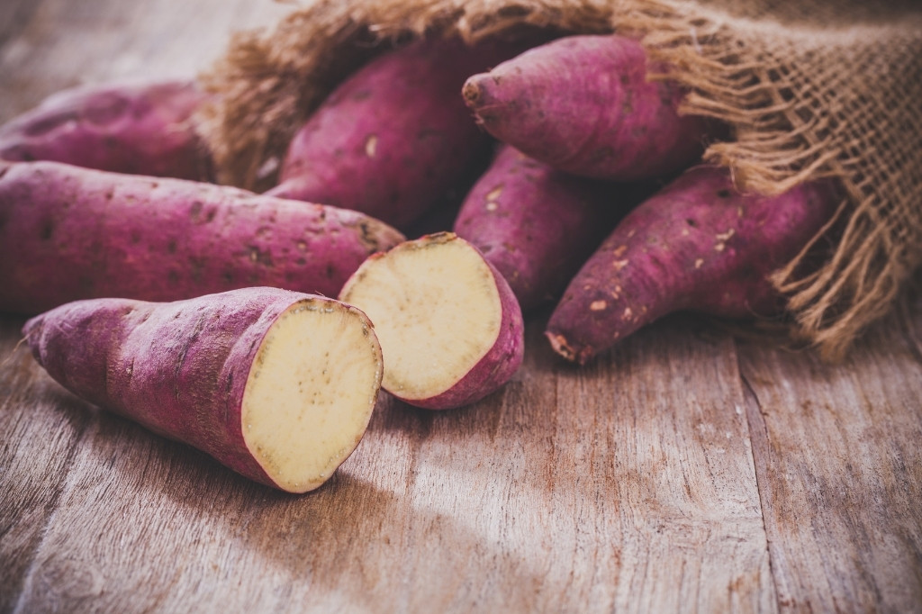 Red sweet potatoes