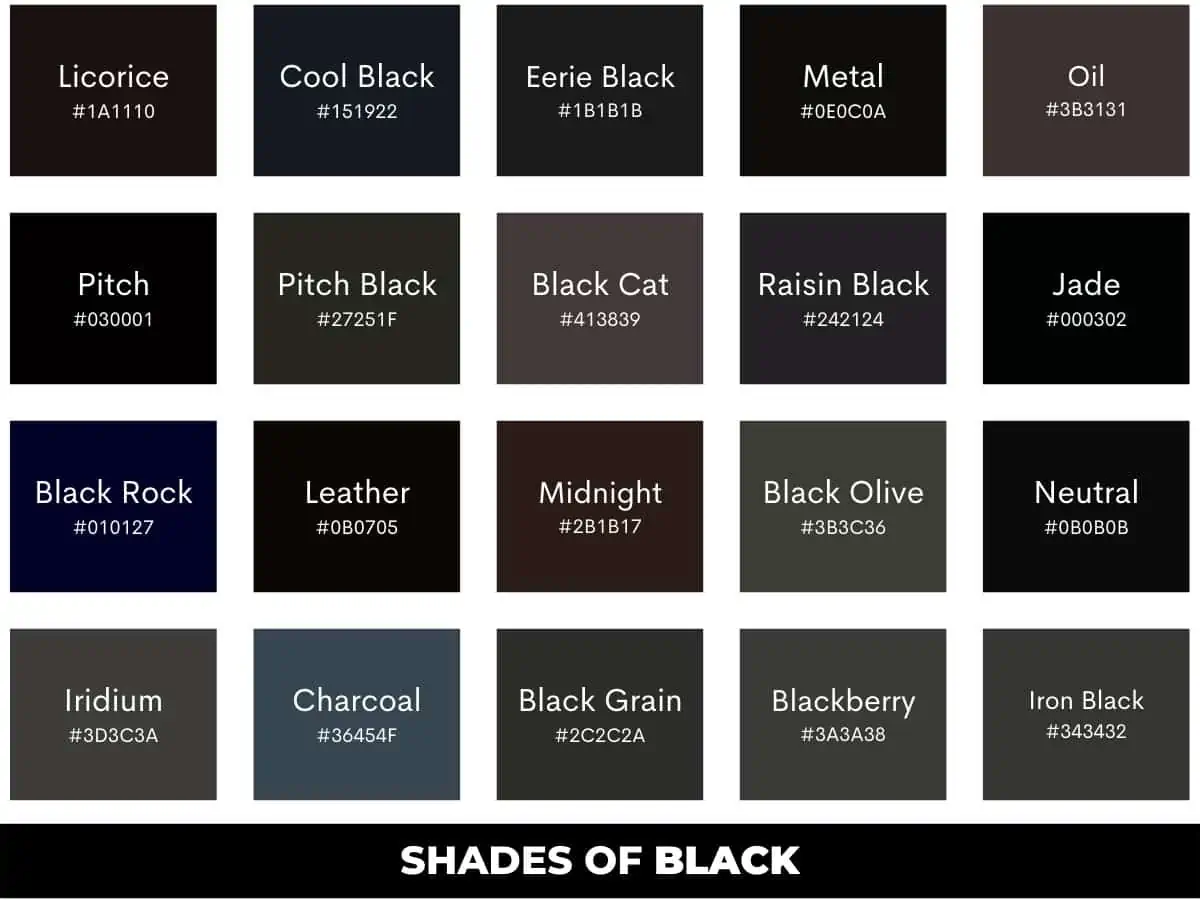 Meaning of the Color Black: Symbolism and Color Psychology