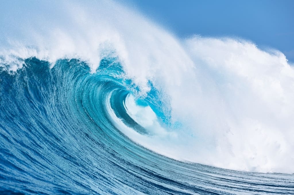 powerful ocean waves