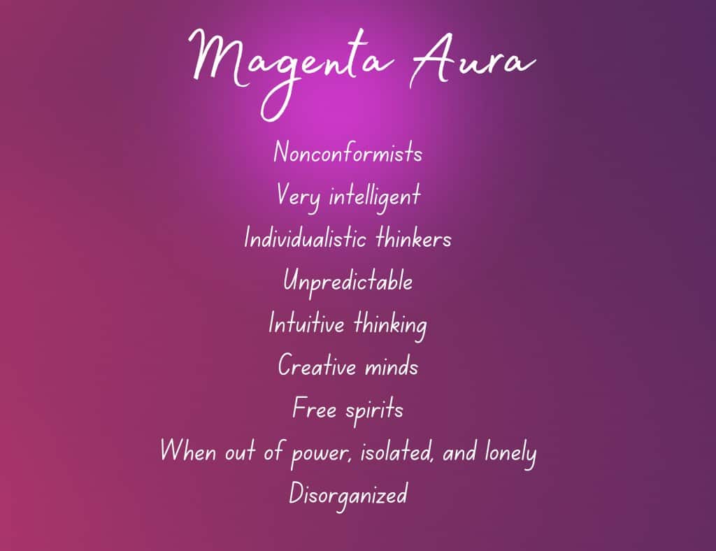 Magenta aura meaning