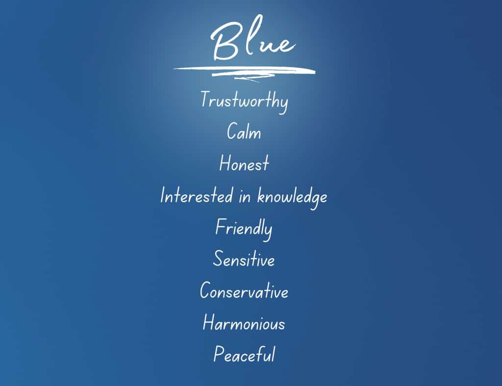 favorite color blue personality
