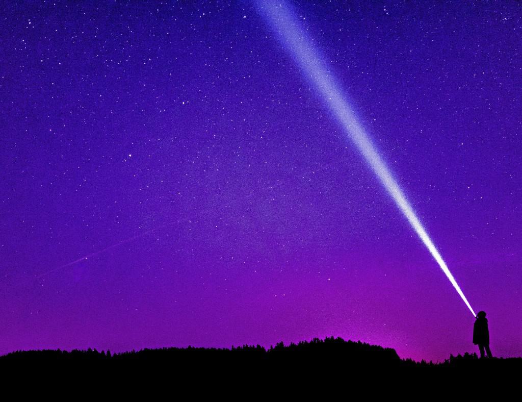 purple aura silhouette