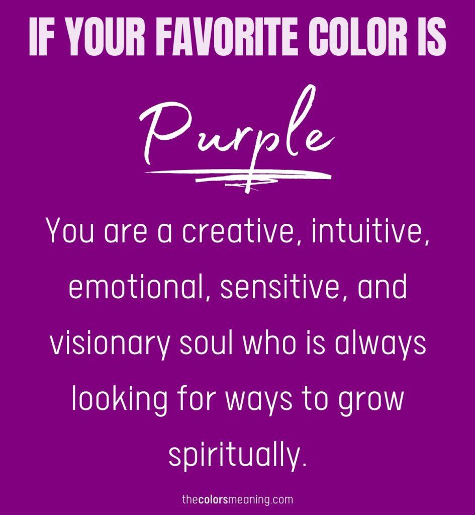 Favorite color purple