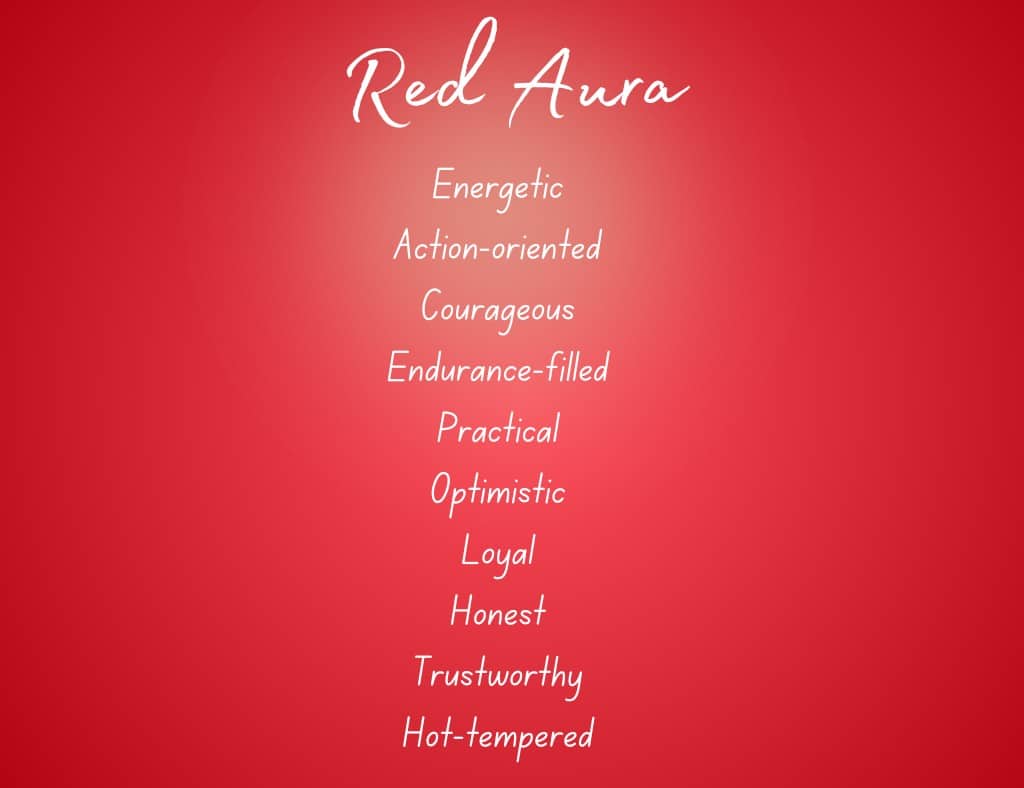 Red aura meaning