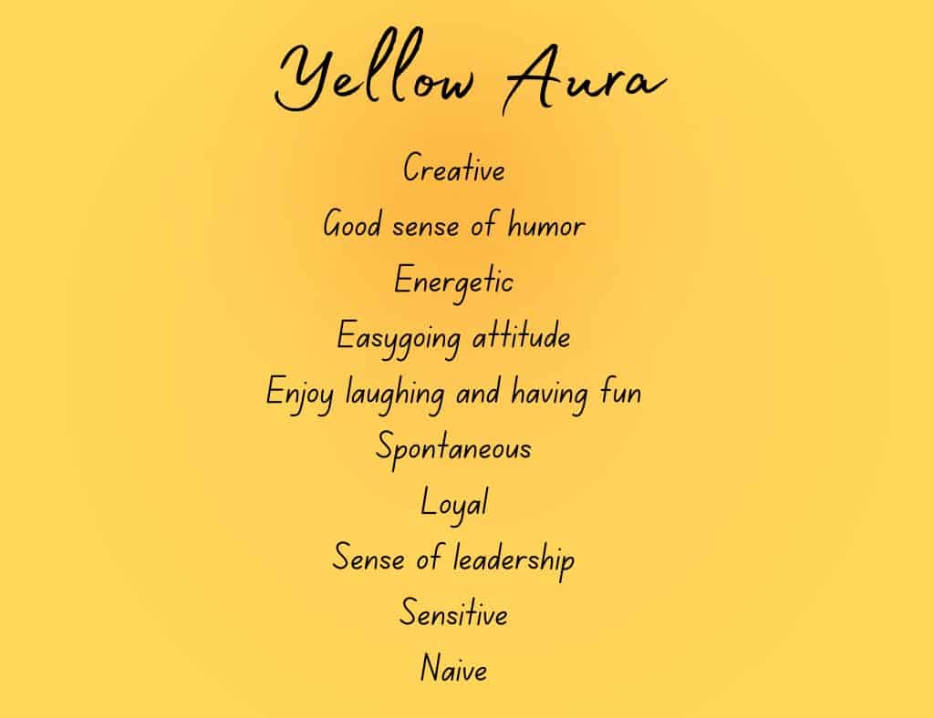 Yellow aura meaning