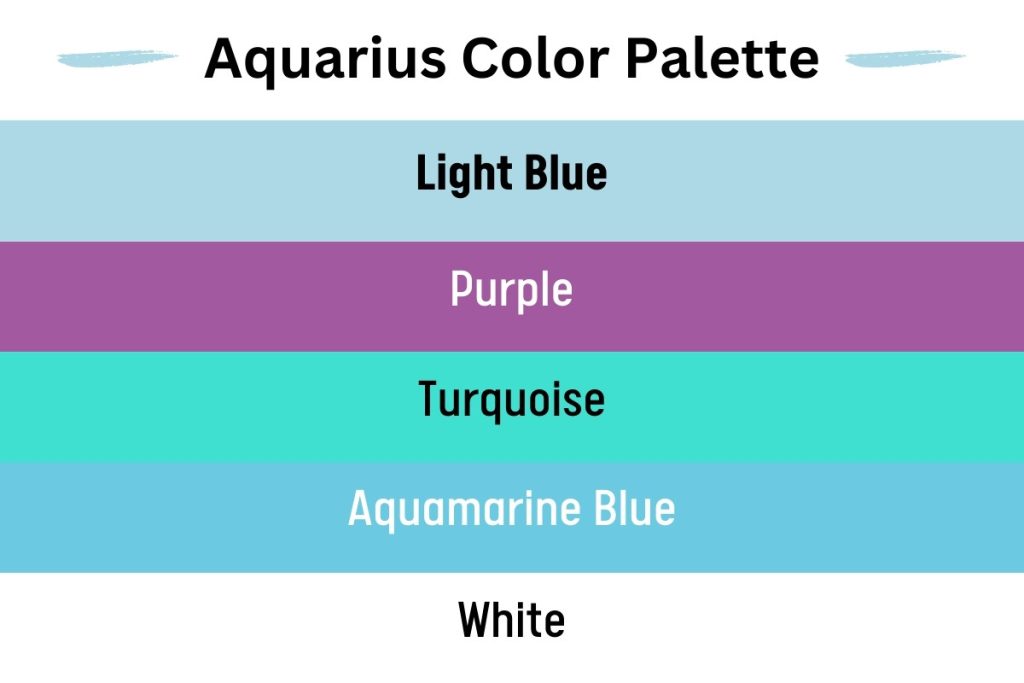 Aquarius Color Palette and Meanings (+ Colors to Avoid)