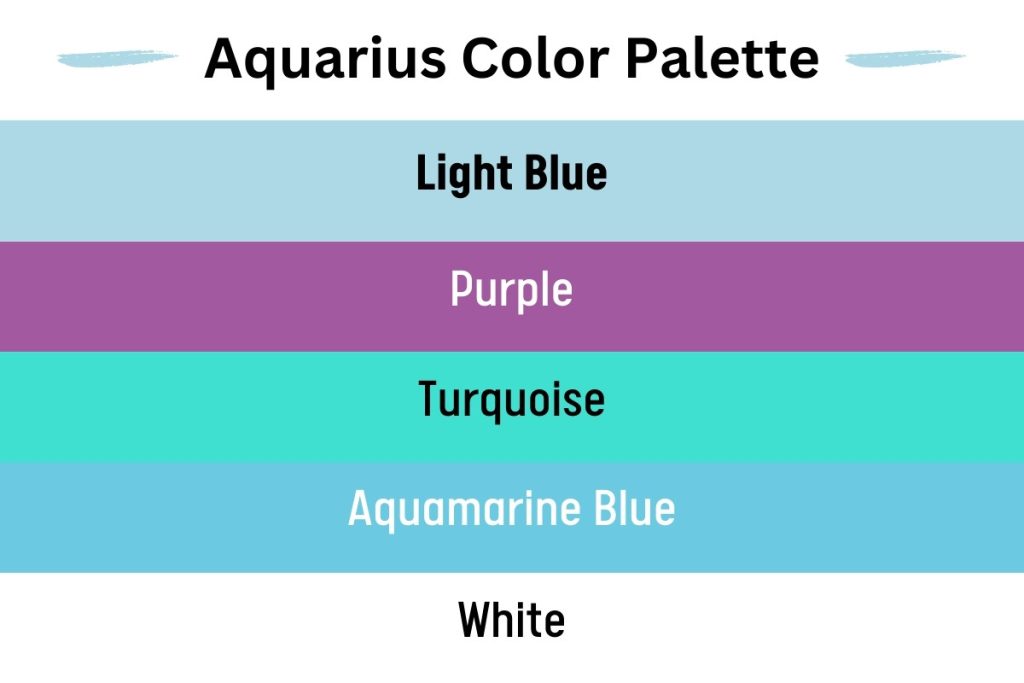 Lucky Colors For Aquarius 2024 - Casi Martie