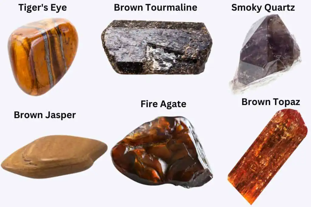 Brown gemstones