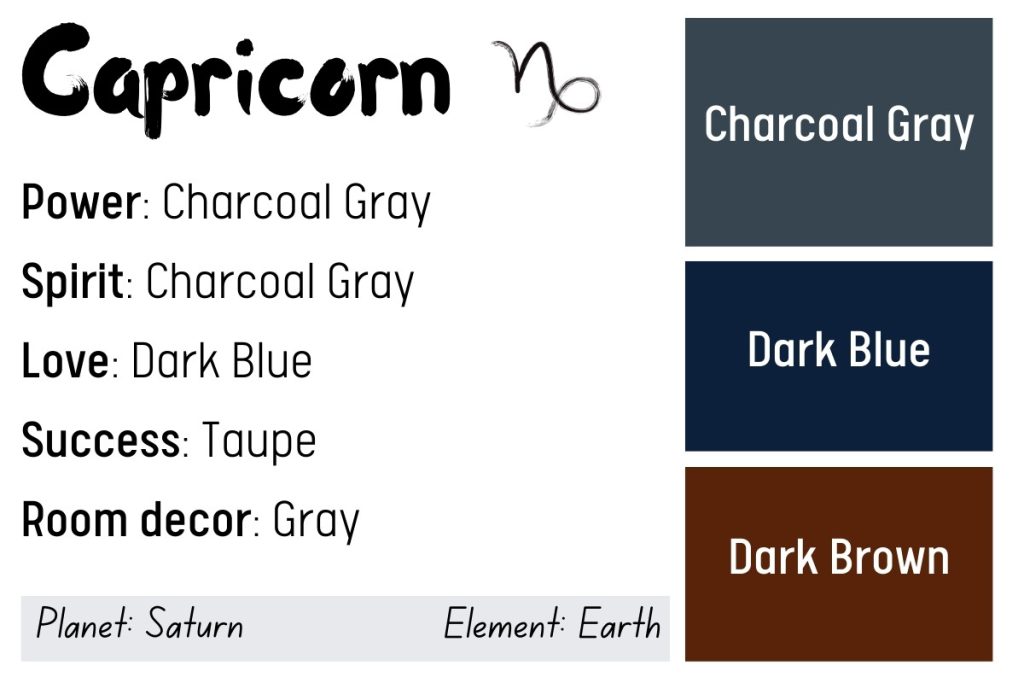 Capricorn colors