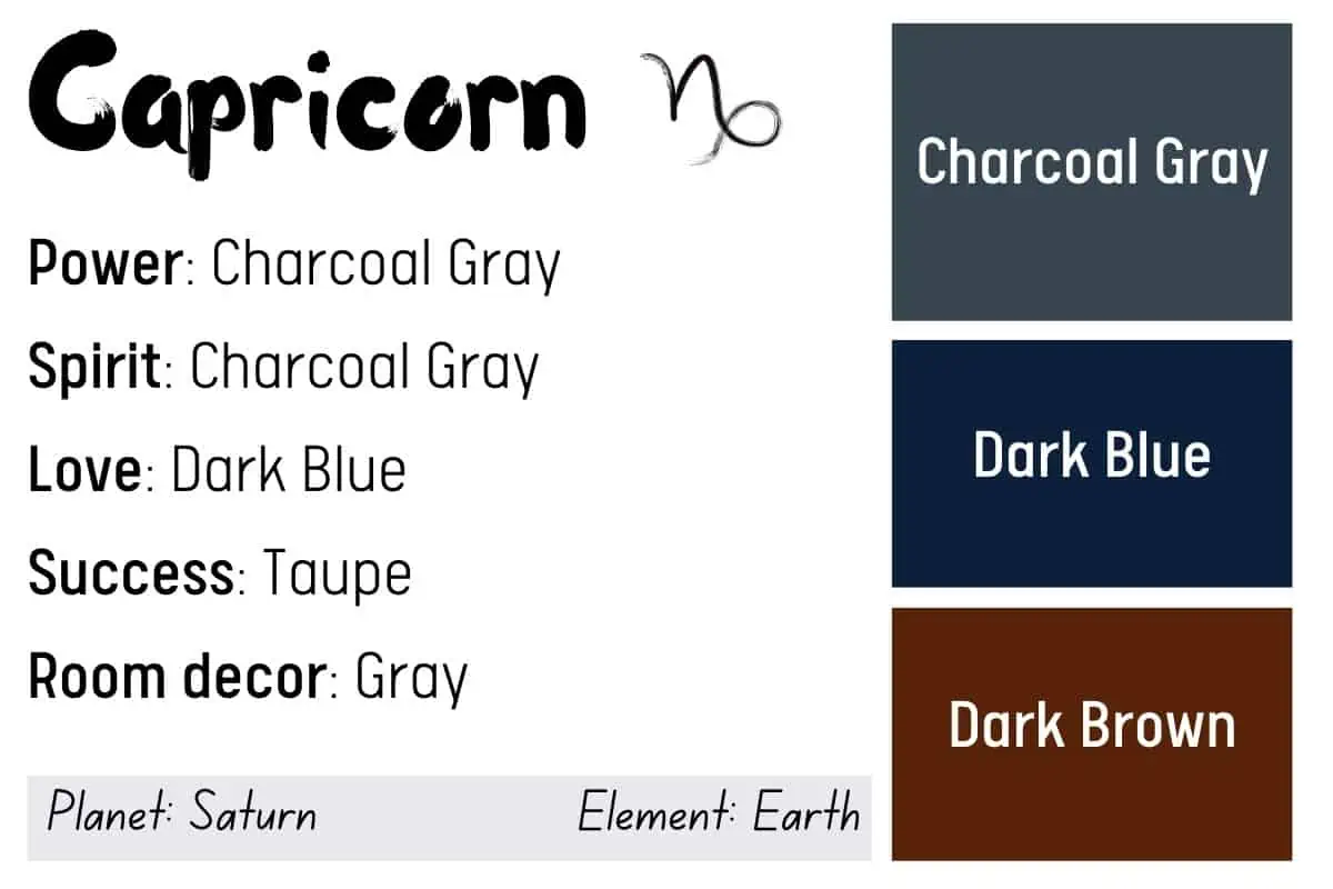 Capricorn Color Palette and Meanings (+ Colors to Avoid)