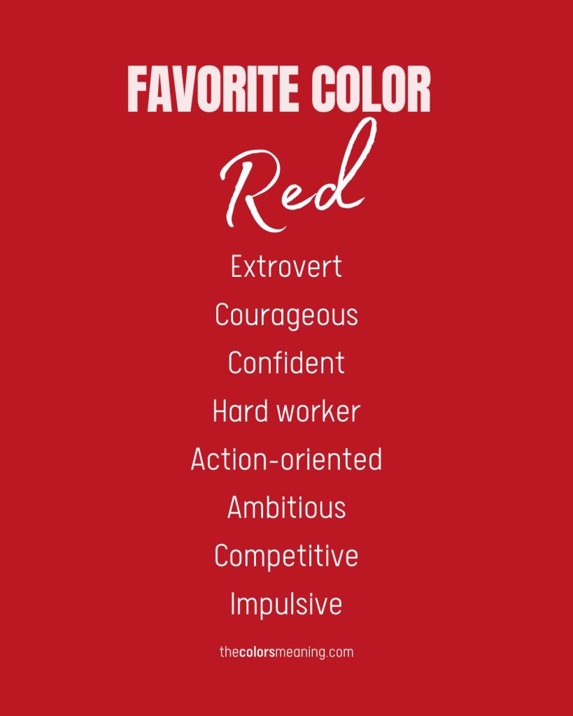 Favorite Color Red: What Does It Say About Your Character