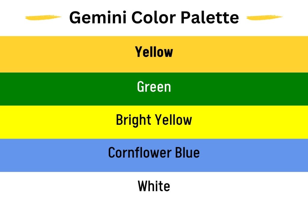Gemini color palette