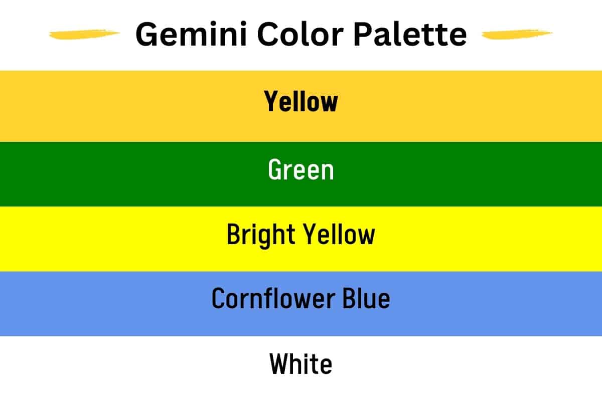 Gemini Color Palette And Meanings Colors To Avoid 3628