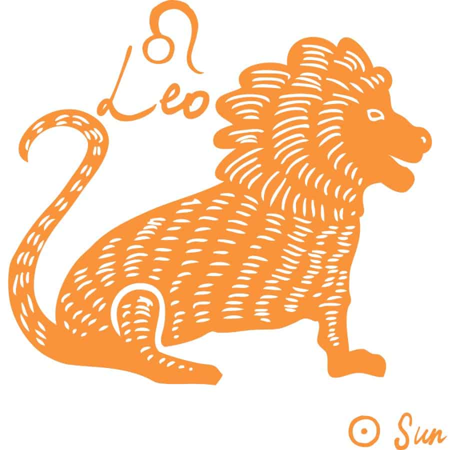 Leo color orange sign