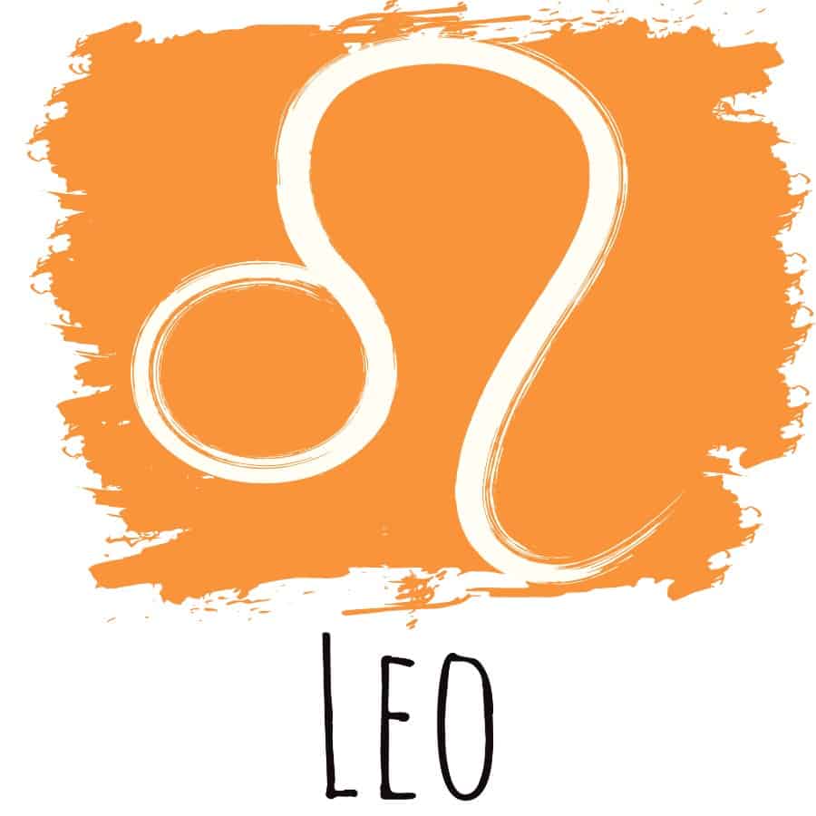 Leo color orange symbol
