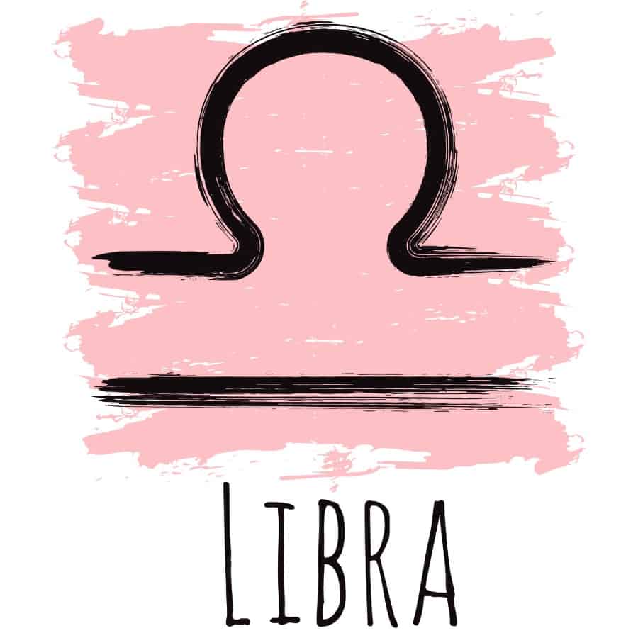 Libra color pink symbol