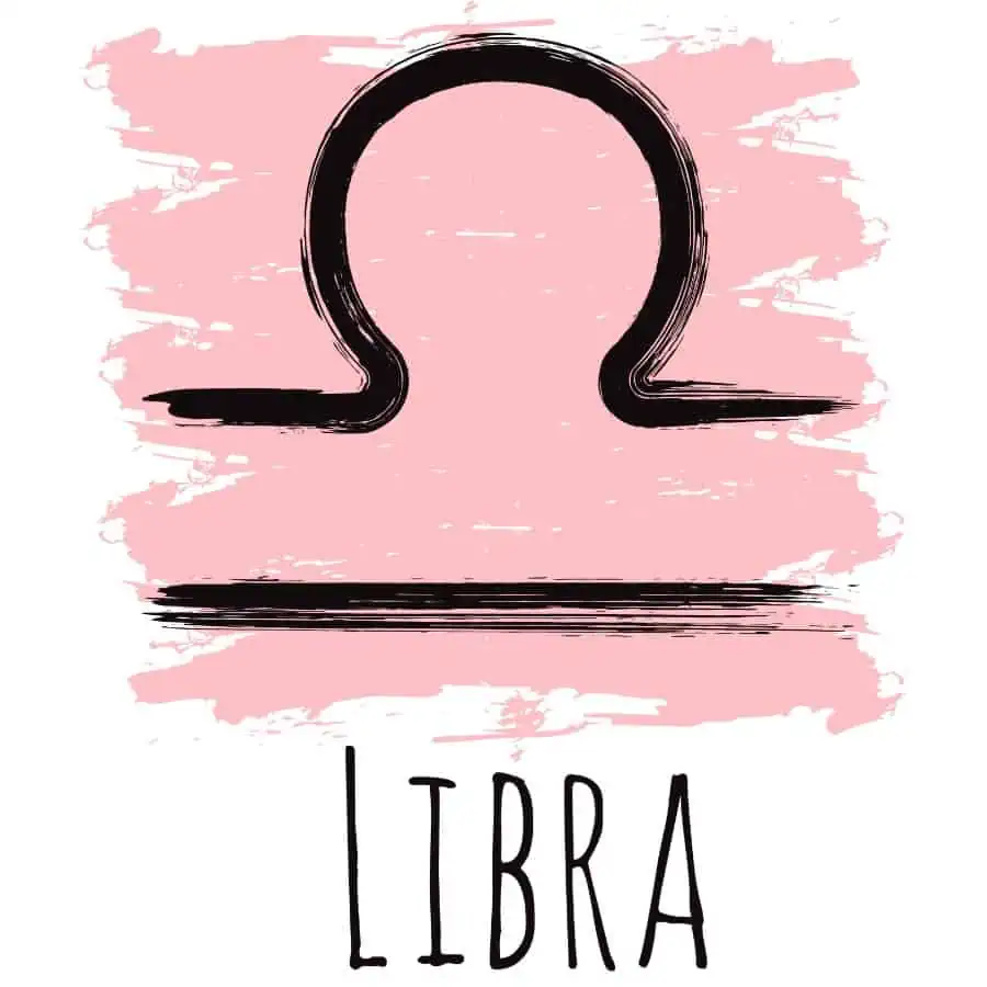 Libra color pink symbol