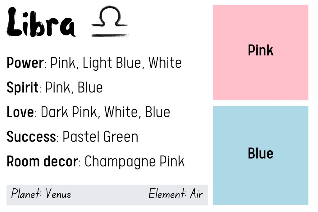 Libra Color Palette And Meanings Colors To Avoid 