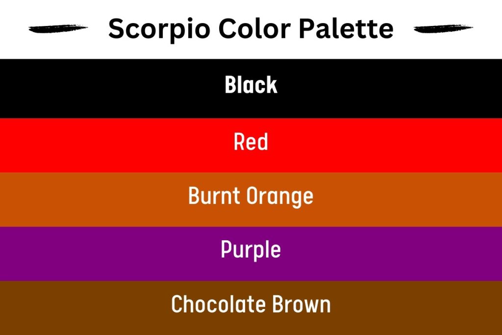 Scorpio color palette