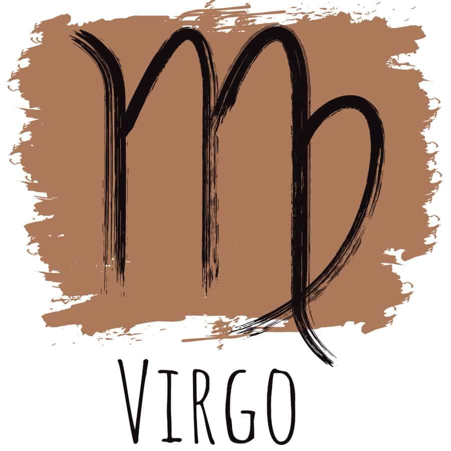 Virgo color brown symbol