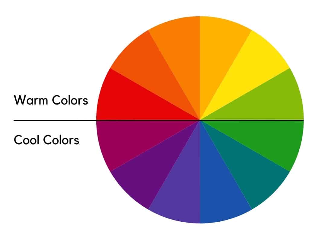 warm and cool color wheel