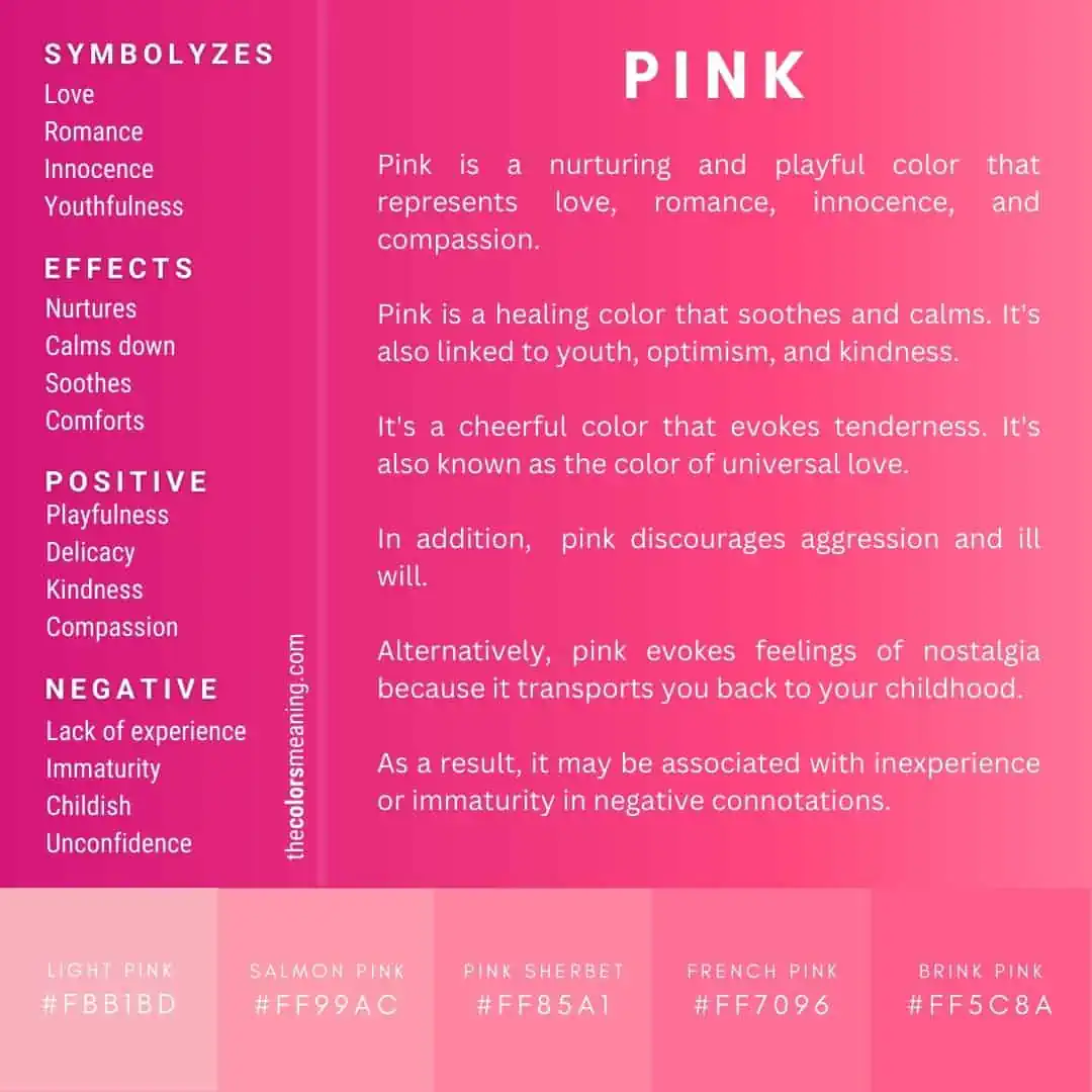 Pink Color Symbolism Chinese