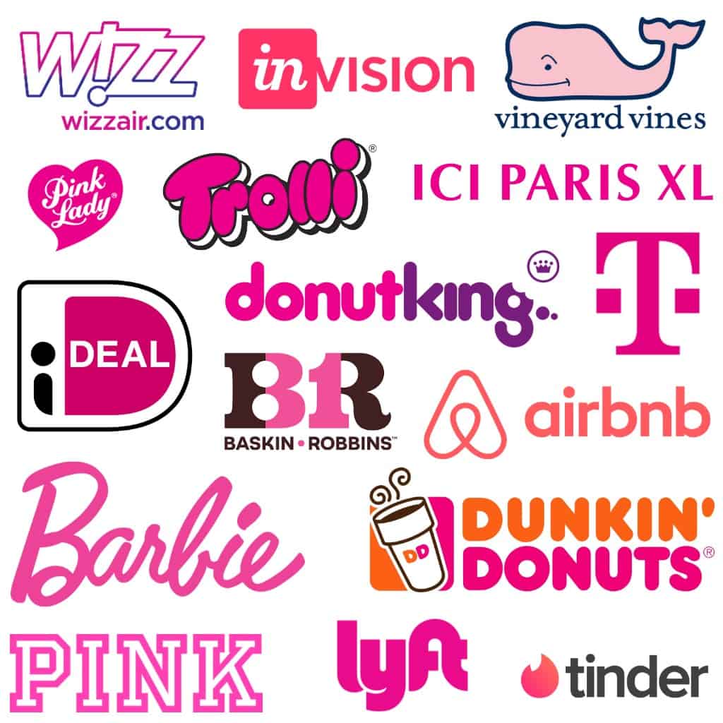 Pink logos