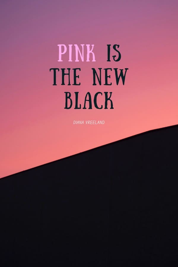 quote about pink