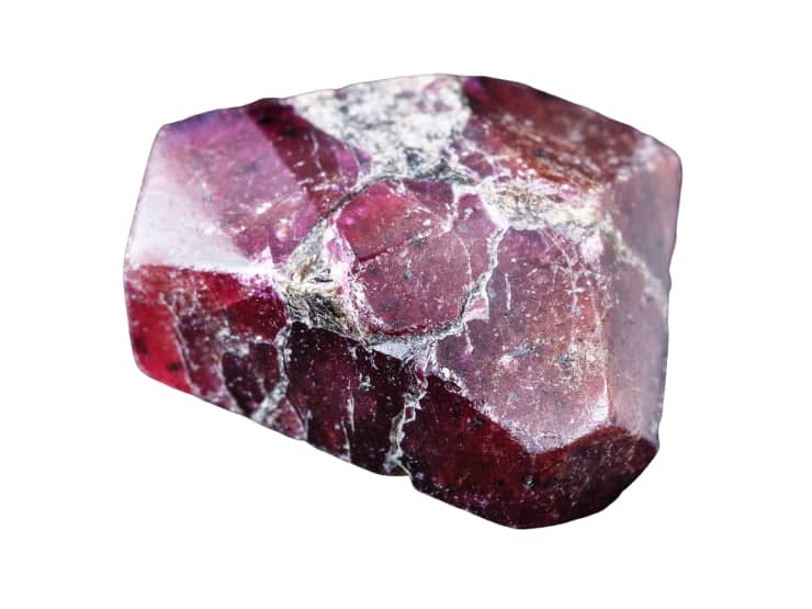 red almandine garnet crystal