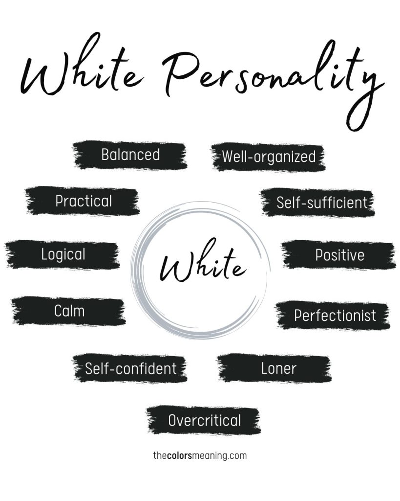 meaning of color white in personality