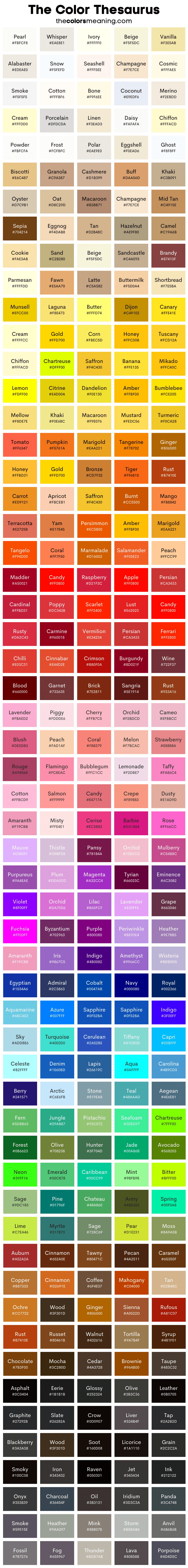 color names infographic