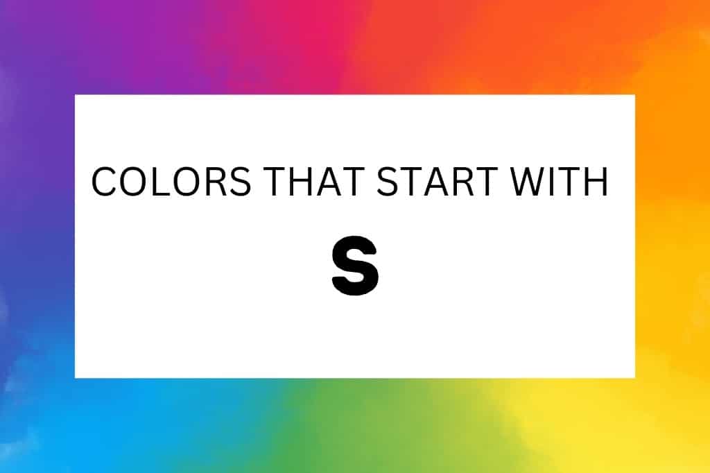 colors that start with s