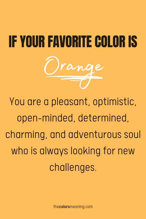favorite color orange