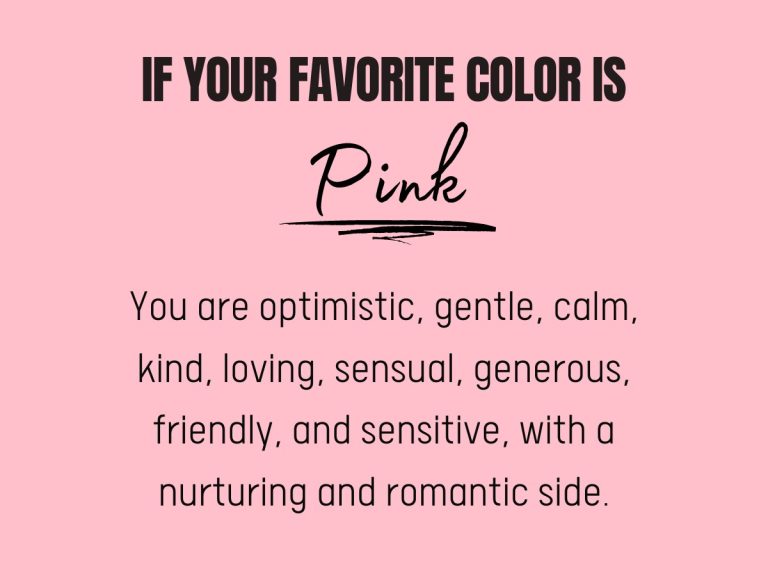 Favorite Color Pink: What Does It Say About Your Character