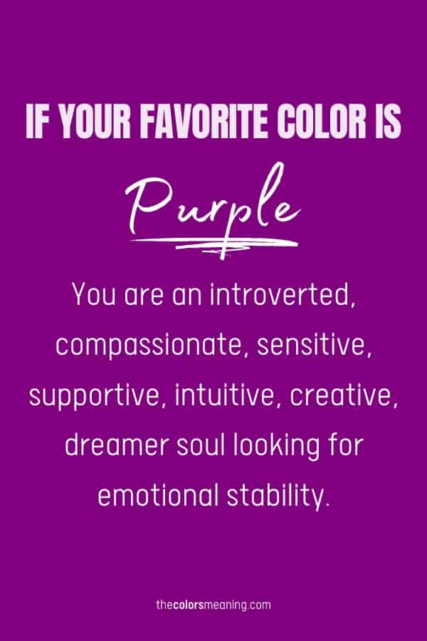favorite color purple