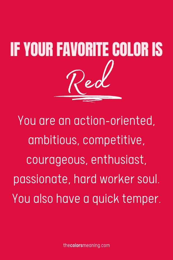 favorite color red