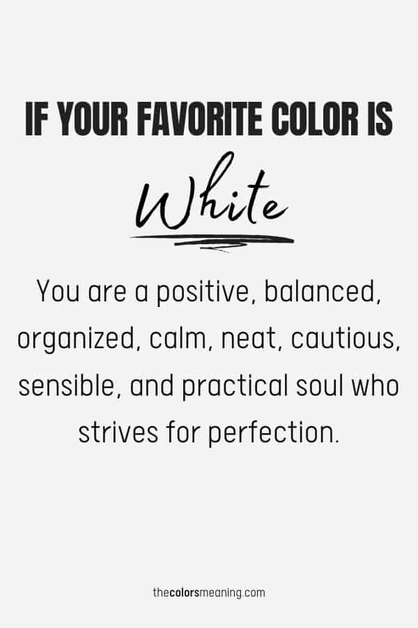 favorite color white
