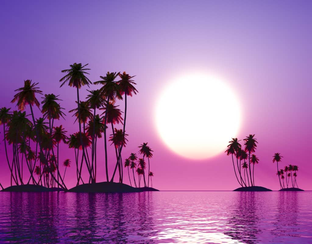 purple sunset