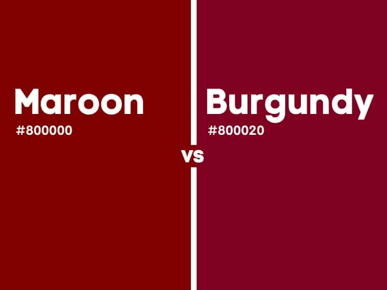 Maroon vs burgundy