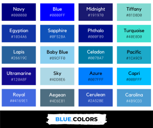 List of Colors: 1000 Colors with Names, Hex, RGB, & CMYK