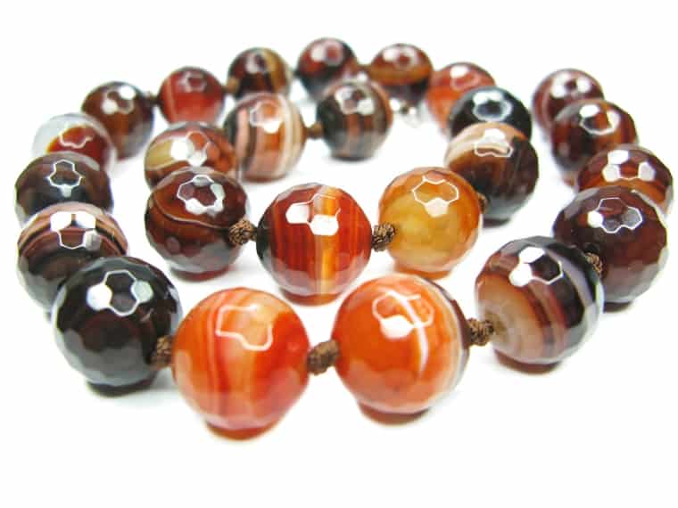 semi-precious sardonyx beads